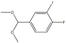 4-FLUORO-3-IODOBENZALDEHYDE DIMETHYL ACETAL Structure