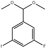 3-FLUORO-5-IODOBENZALDEHYDE DIMETHYL ACETAL Structure