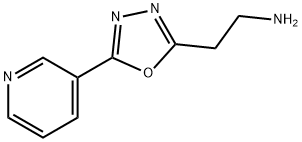 2-(5-(pyridin-3-yl)-1,3,4-oxadiazol-2-yl)ethanamine, 933754-48-4, 结构式