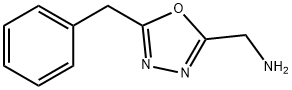 (5-ベンジル-1,3,4-オキサジアゾール-2-イル)メタンアミン 化学構造式