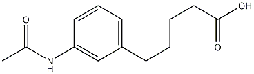 5-(3-acetamidophenyl)pentanoic acid Struktur