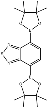 4,7-Bis(4,4,5,5-tetramethyl-1,3,2-dioxaborolan-2-yl)-2,1,3-benzothiadiazole Struktur