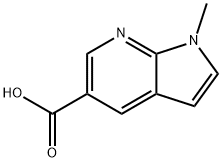 1-Methyl-7-azaindole-5-carboxylic acid Struktur
