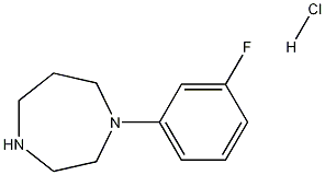 1-(3-Fluorophenyl)homopiperazine monohydrochloride, 98% Structure