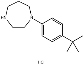 1-(4-TERT-ブチルフェニル)ホモピペラジン二塩酸塩 化学構造式