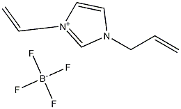 3-Ethenyl-1-(2-propen-1-yl)-1H-imidazolium tetrafluoroborate 化学構造式