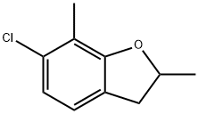 6-Chloro-2,3-dihydro-2,7-dimethylbenzofuran Struktur