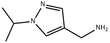 (1-Isopropyl-1H-pyrazol-4-yl)methanamine Structure