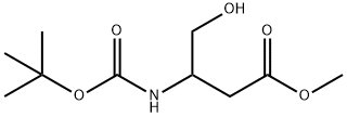 3-((叔丁氧基羰基)氨基)-4-羟基丁酸甲酯, 942297-60-1, 结构式