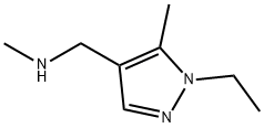 1-(1-エチル-5-メチル-1H-ピラゾール-4-イル)-N-メチルメタンアミン 化学構造式