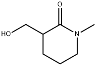 3-(hydroxymethyl)-1-methyl-2-Piperidinone Structure