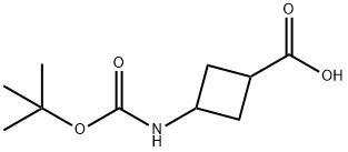 3-(BOC-氨基)环丁烷甲酸, 946152-72-3, 结构式