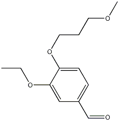 3-乙氧基-4-(3-甲氧基丙氧基)苯甲醛,946779-35-7,结构式