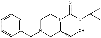 (S)-1-Boc-4-benzyl-2-(hydroxymethyl)piperazine Structure