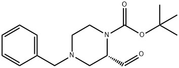 (S)-1-Boc-4-benzylpiperazine-2-carbaldehyde Structure