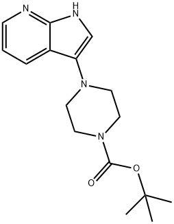 Tert-Butyl 4-(1H-pyrrolo[2,3-b]pyridin-3-yl)piperidine-1-carboxylate Structure