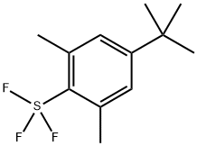 4-tert-ブチル-2,6-ジメチルフェニルサルファートリフルオリド 化学構造式