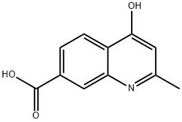 4-羟基-2-甲基喹啉-7-羧酸,950236-91-6,结构式