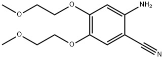 2-氨基-4,5-双(2-甲氧基乙氧基)苯腈 结构式