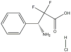 (R)-3-Amino-2,2-difluoro-3-phenylpropionic acid HCl Structure