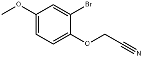2-（2-溴-4-甲氧基苯氧基）乙腈 结构式
