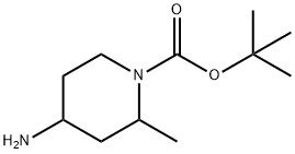 4-アミノ-2-メチル-1-ピペリジンカルボン酸TERT-ブチル 化学構造式