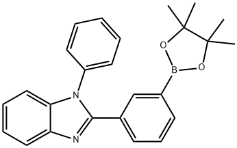 1-Phenyl-2-[3-(4,4,5,5-tetramethyl-1,3,2-dioxaborolan-2-yl)phenyl]-1H-benzimidazole Struktur