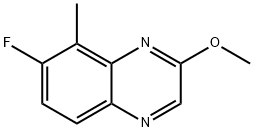7-fluoro-2-methoxy-8-methylquinoxaline Struktur