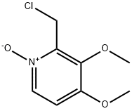 2-クロロメチル-3,4-ジメトキシピリジン-N-オキシド 化学構造式