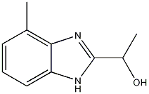 1-(4-methyl-1H-benzimidazol-2-yl)ethanol Struktur