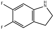 5,6-二氟吲哚啉, 954255-04-0, 结构式