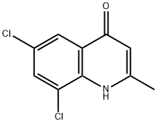 6,8-Dichloro-2-methyl-4-quinolinol Struktur