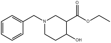 Methyl 1-benzyl-4-hydroxypiperidine-3-carboxylate Structure