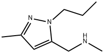 N-methyl-N-[(3-methyl-1-propyl-1H-pyrazol-5-yl)methyl]amine Struktur