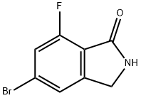 5-ブロモ-7-フルオロイソインドリン-1-オン 化学構造式