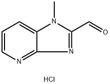 1-甲基-1H-咪唑并[4,5-B]吡啶-2-甲醛盐酸盐,958254-66-5,结构式