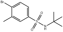 4-溴-N-叔丁基-3-甲基苯磺酰胺, 958651-46-2, 结构式