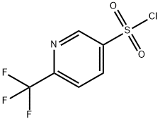 6-三氟甲基吡啶-3-磺酰氯 结构式