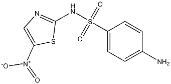 4-氨基-N-(5-硝基-2-噻唑基)苯磺酰胺 结构式