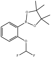 2-(2-(Difluoromethoxy)phenyl)-4,4,5,5-tetramethyl-1,3,2-dioxaborolane Struktur
