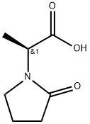 (S)-2-(2-OXOPYRROLIDIN-1-YL)PROPANOIC ACID, 96219-55-5, 结构式