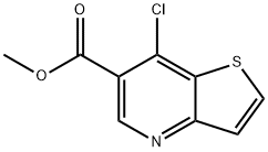 Methyl 7-chlorothieno[3,2-b]pyridine-6-carboxylate 结构式