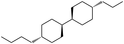 (TRANS,TRANS)-4-ブチル-4'-プロピル-1,1'-ビシクロヘキシル 化学構造式