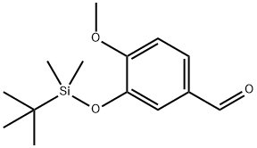 3-TERT-ブチルジメチルシロキシ-4-メトキシベンズアルデヒド 化学構造式