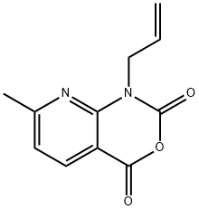 1-アリル-7-メチル-1H-ピリド[2,3-D][1,3]オキサジン-2,4-ジオン 化学構造式