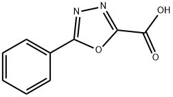 5-苯基-1,3,4-噁二唑-2-甲酸, 99066-76-9, 结构式