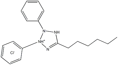 5-Hexyl-2,3-diphenyl-2H-tetrazolium chloride Structure