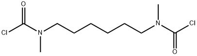 N,N′-ジメチル-N,N′-(ヘキサン-1,6-ジイル)ジカルバモイル=ジクロリド 化学構造式