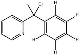 1-Phenyl-1-(2-pyridyl)ethanol-d5 Structure