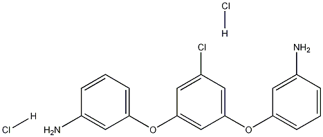 1,3-ビス(3-アミノフェノキシ)-5-クロロベンゼン二塩酸塩 化学構造式